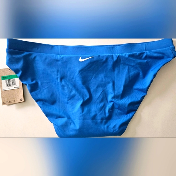 NIKE Swim High Waisted Blue Bikini Bottom SIZE XL *** NWT - Picture 2 of 6
